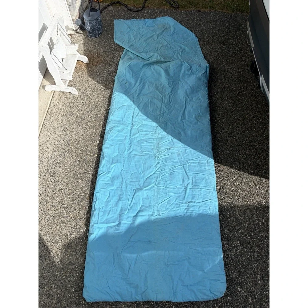 Vntg 1960 Adult Flannel Sleeping Bag Zip Together Hunting Camping 30